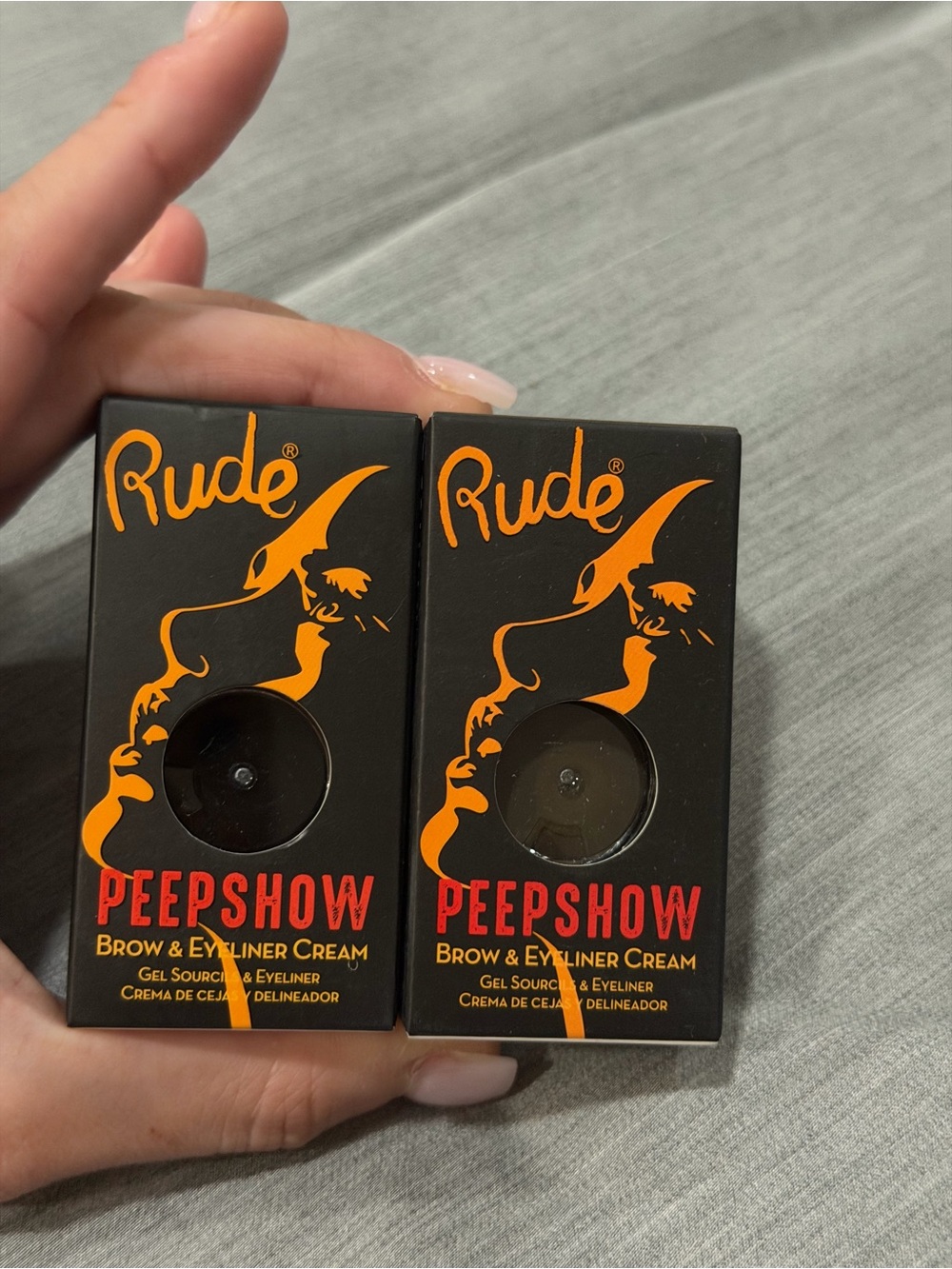 RUDE Peepshow Brow & Eyeliner Cream - Black